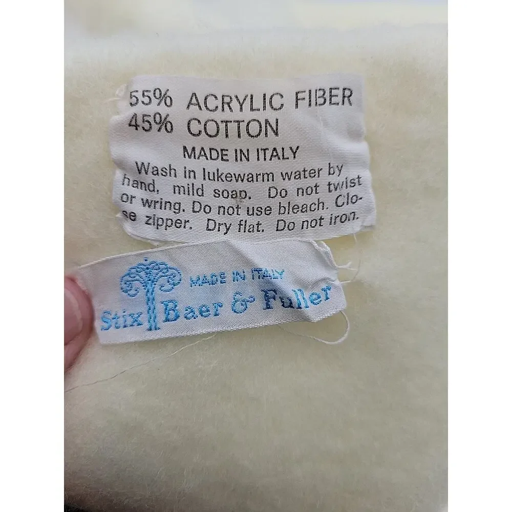 Vtg Young Peoples Floor Baby Blanket 34